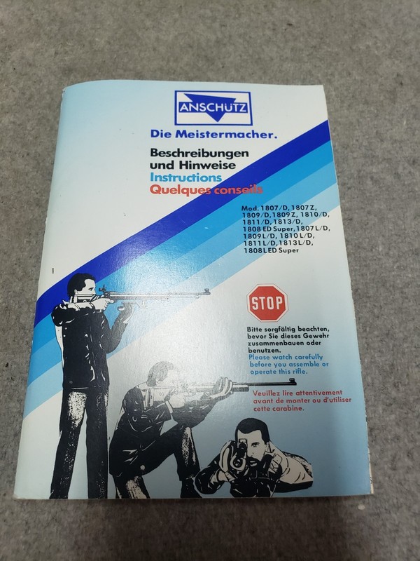 Anschutz 18 Series owners manual