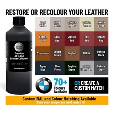Leather Repair Paint Dye for BMW Car Seats and Interior. 70+ Colours