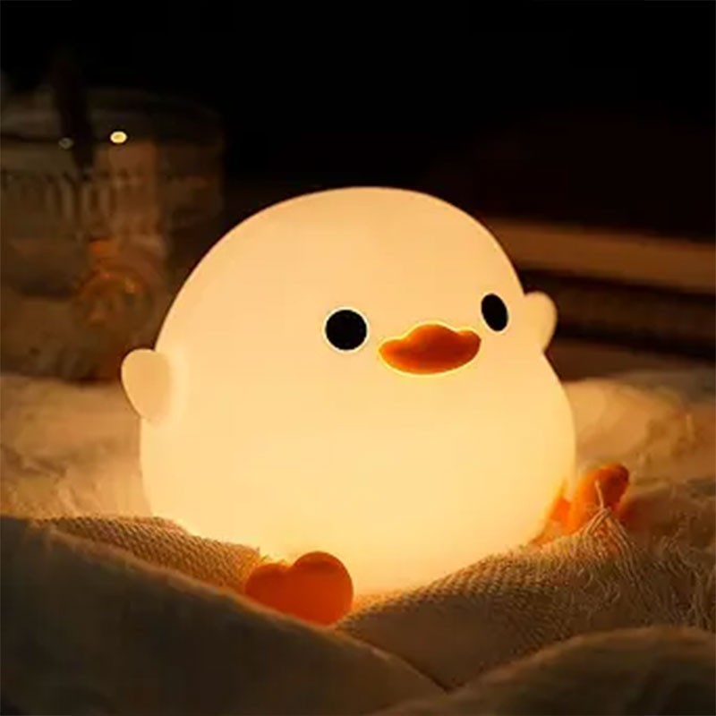 Silicone Rechargeable LED Bedside Lamp Night Light Cute Gift