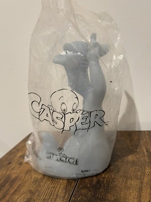 Casper Friendly Ghost STRETCH 1995 Vtg Pizza Hut Figure Glow in the Dark Toy NEW