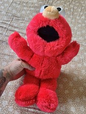 Sesame Street 1992 Elmo Plush Child Dimension 15 Inch