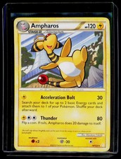 Ampharos Heartgold & Soulsilver 14/123 Regular Rare Pokémon TCG - Heavy Play