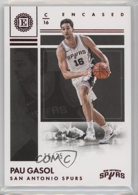 2017-18 Panini Encased Red /25 Pau Gasol #92 HOF 1u6