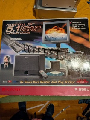 KINYO R-655U GameZone 5.1 Surround Sound System New-Open Box