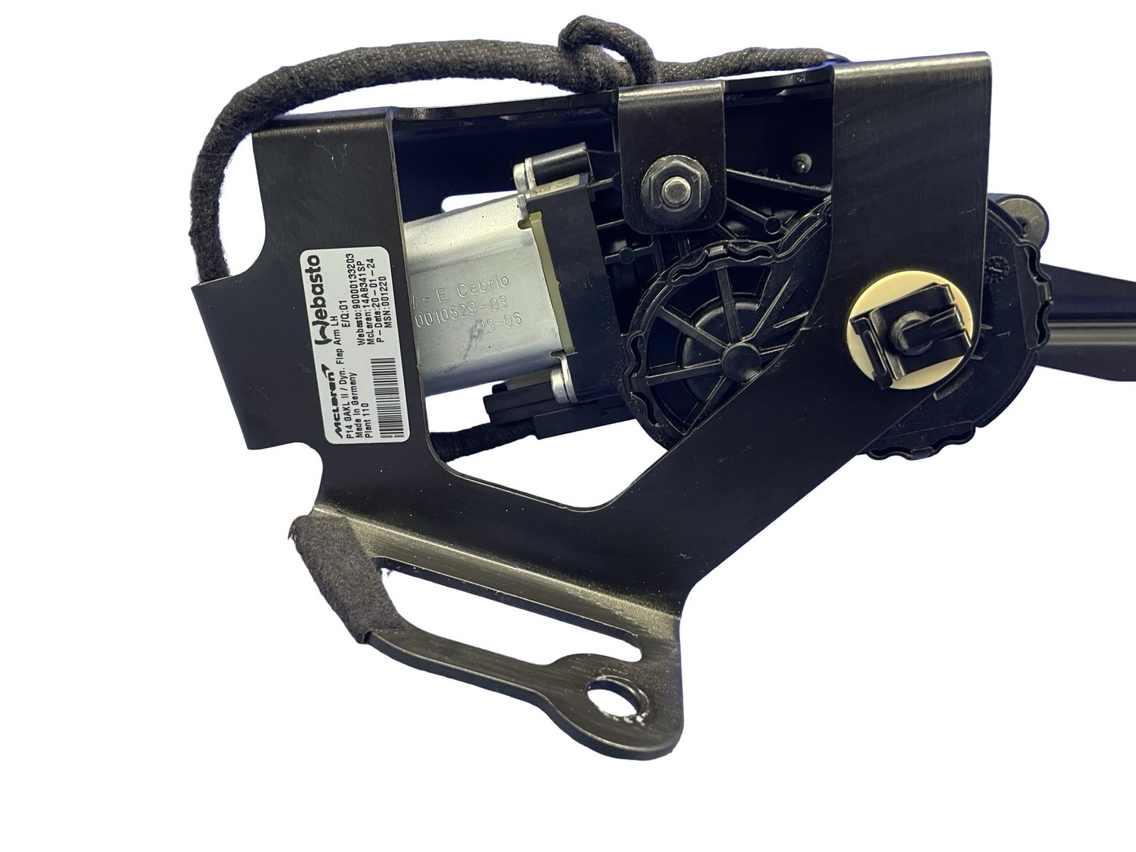2018-2023 MCLAREN 720S OEM COUPE REAR LEFT DYNAMIC LIFT FLAP ARM MOTOR 14AB341SP