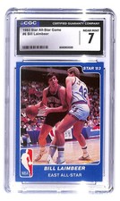 1983 Star NBA All-Star Game - Bill Laimbeer #6 CGC 7 NM East All-Star  Pistons