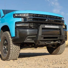 Steel Front Lower Bumper Bull Bar Winch Mount For Chevy 2019-2021 Silverado 1500