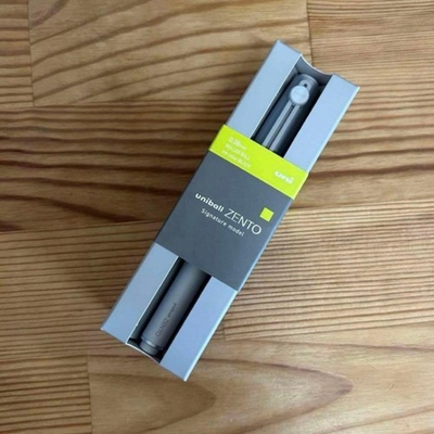 #ad Mitsubishi Pencil uniball ZENTO signature model silver 0.38mm From Japan NEW $40.23