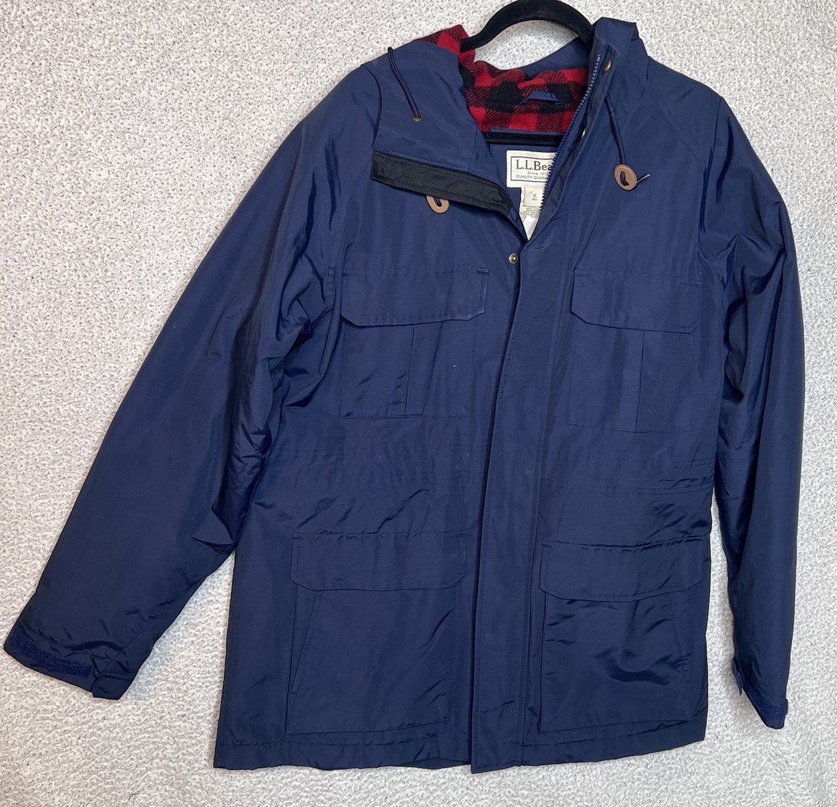 LL Bean Northwoods Mountain Parka coat XL 273556 Wool Lined Hooded