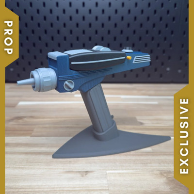 8.5'' Life-Sized 2 in 1 Star Trek Type II Phaser with Stand | 3D Printed