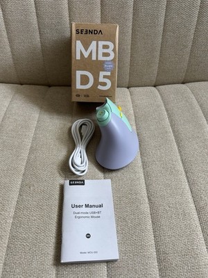Ergonomic Mouse Rechargeable, USB+Dual Bluetooth, MOU-302 Vertical Wireless M...