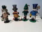 Handmade Wooden Multicolor Christmas Incense Smokers Set of 4 — photo 2