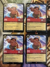 4X Lorcana Maui Hero to All - The First Chapter Non Foil 114/204 PLAYSET - NM