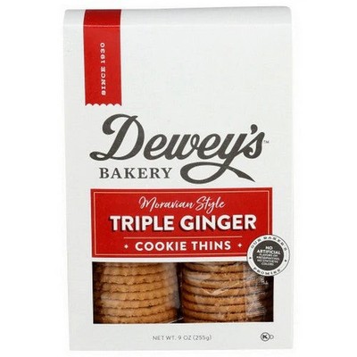 Triple Ginger Cookies 9 Oz(Case Of 6)  by Deweys
