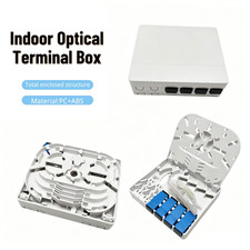 10pcs 4 Core FTTH Termination Ftth 4 Ports SC UPC Optic Socket Fiber Panel Box