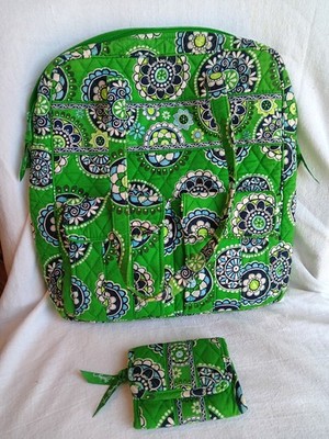 vera bradley backpack Cupcake Green With Matching Wallet | eBay display picture 3