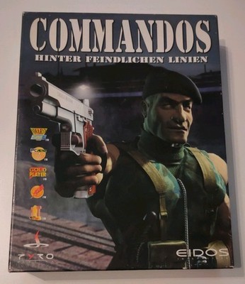 COMMANDOS 1 Hinter feindlichen Linien EIDOS PYRO PC Big Box CD-ROM 1998