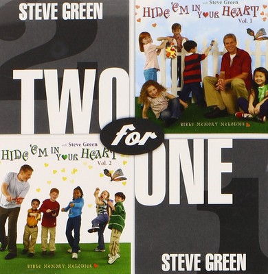 Steve Green 2for1 Hide'em in Your Heat 1&2 (CD)