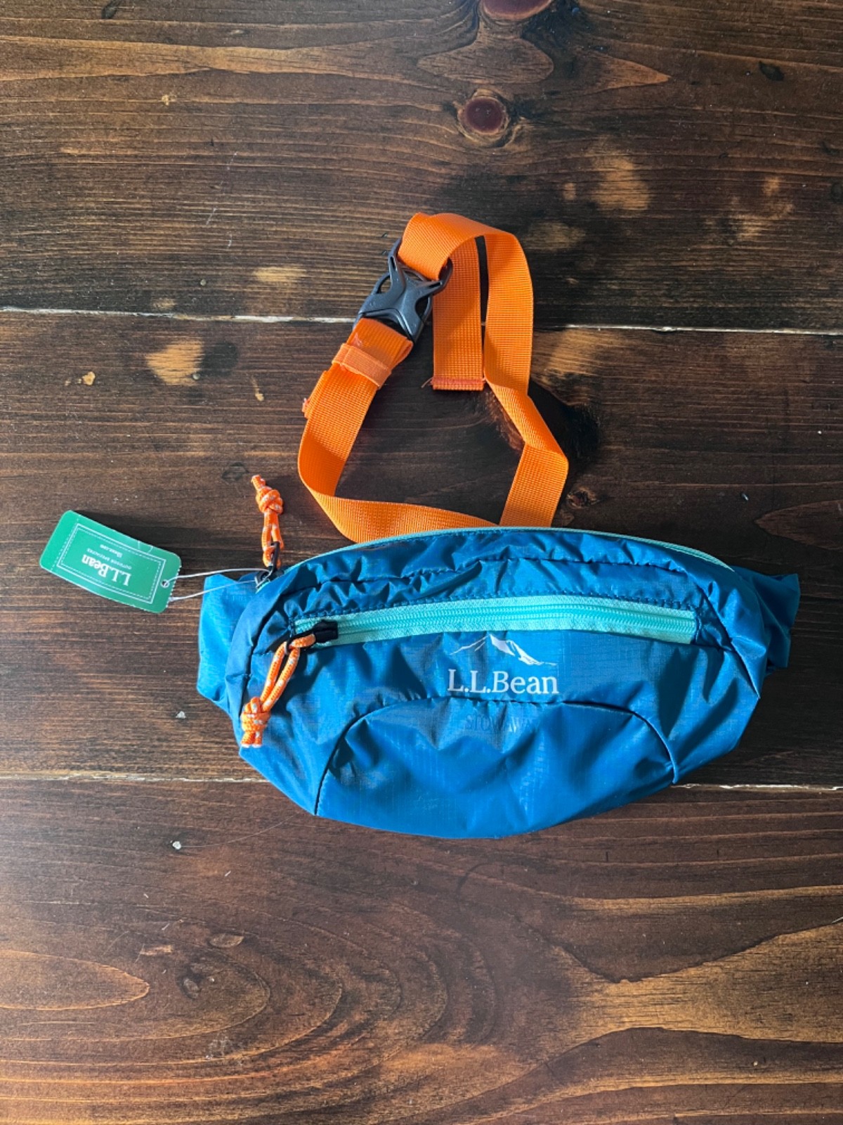 NEW LL Bean Stowaway Hip Pack Hiking Bag Fanny Waist Navy New With Tags