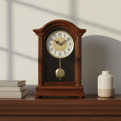 Wooden Pendulum Timepiece Hourly Hourly Tone Home Decor Easy to Read