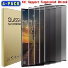 4-Pack For Samsung Note 10 Plus/Note 10 Privacy Tempered Glass Screen Protector