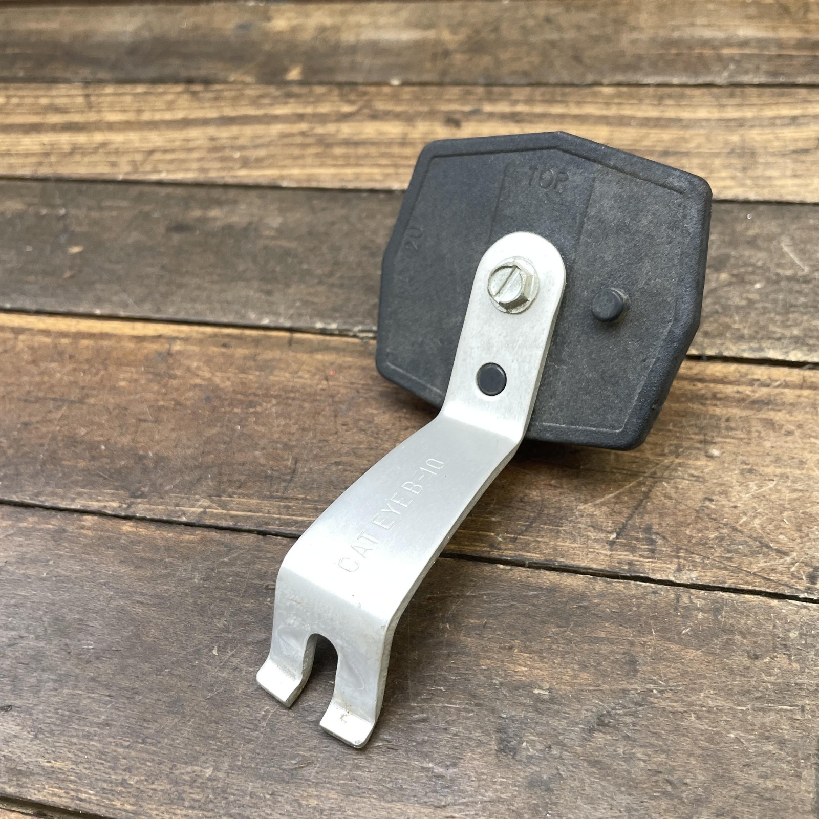 Vintage Sate-Lite Cat Eye B-10 Bicycle Reflector Set BS6102-2 Front Rear Alloy