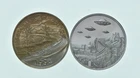 Lot 2 1 Oz Silver Rounds Season's Greetings - UFO *083
