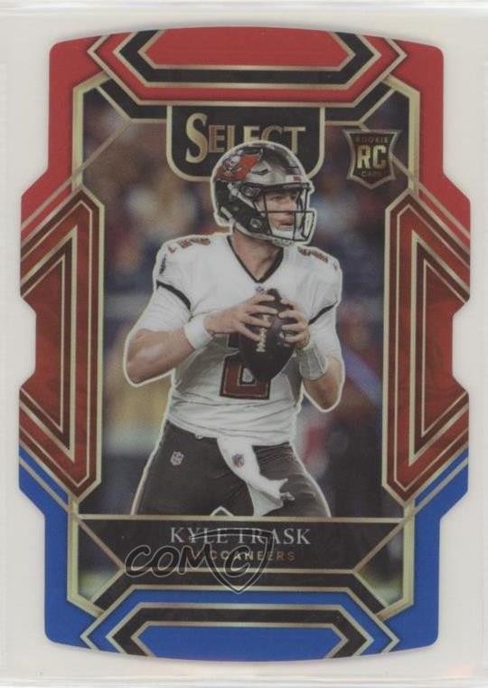 2021 Panini Select Club Level Red & Blue Prizm Die-Cut Kyle Trask #263 11n2