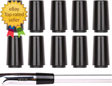 10Pcs Custom Black Tip 0.355 Golf Ferrules for Taper Tip Iron Wedge Size 0.355