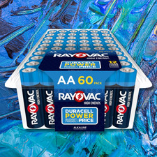 High Energy AA Batteries 60-Pack , Double a Alkaline Batteries