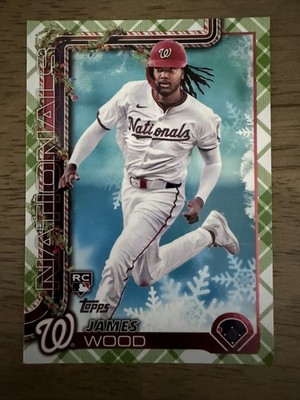 James Wood 2025 Topps Holiday Advent #H94 Holiday Green Plaid