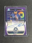 2023 Bowman Chrome Draft Purple Refractors Tai Peete 1st Rookie AUTO /250