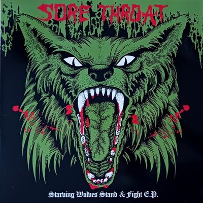 Sore Throat Starving Wolves Stand & Fight Rare Punk Vinyl LP UK HC Grindcore KBD