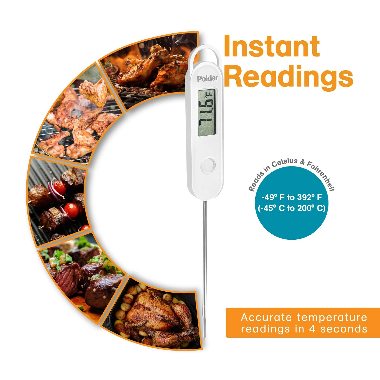 Polder Stable Read Thermometer - Thumbnail 2