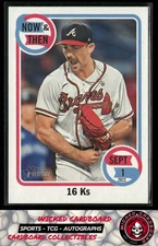 Spencer Strider 2023 Topps Heritage Now & Then #NT-7 Atlanta Braves