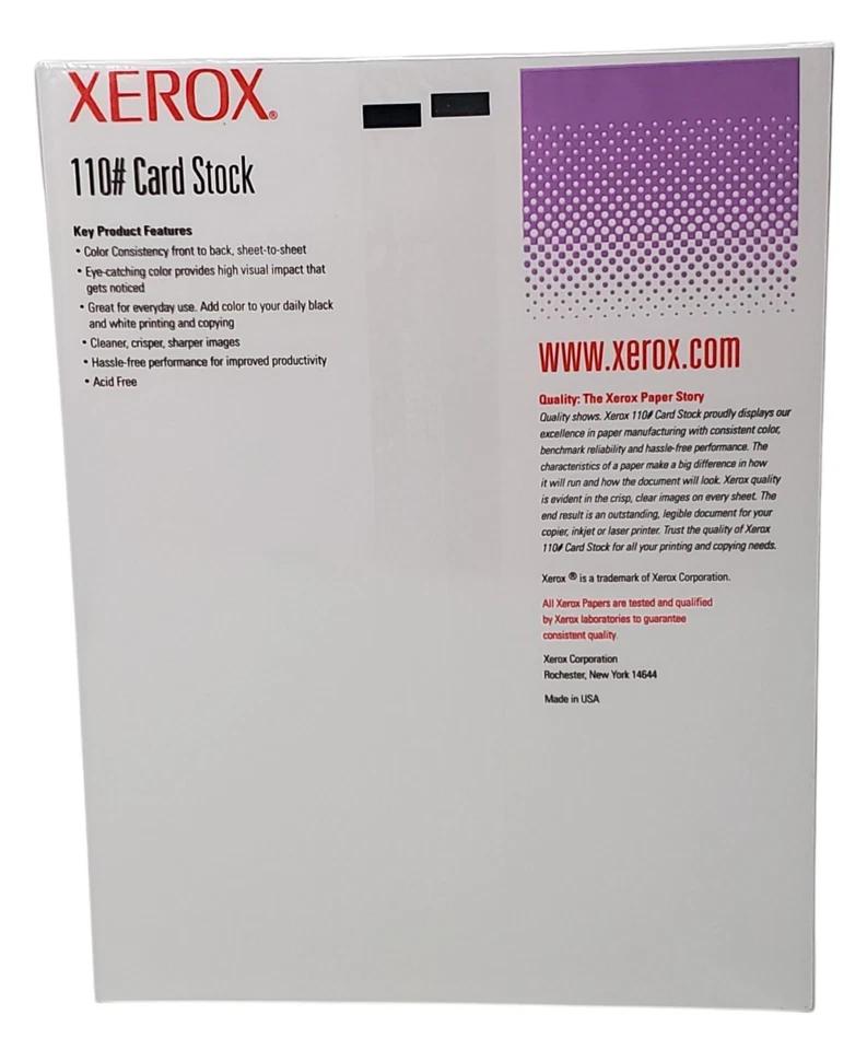 Xerox 110# Card Stock Gray Copy Printer Paper 250 Sheets 8 1/2" × 11" - Image 3 of 4