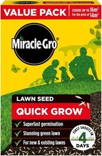 Miracle-Gro Quick Grow Lawn Grass Seed Fast Thick Germination 6m2 28m2 56m2