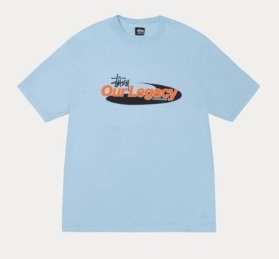 Stüssy Our Legacy Tシャツ Baby Blue L Stussy Our Legacy Work Shop Swirl Tee Pigment Dyed Baby Blue | eBay