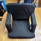 Alpcour Reclining Stadium Seat Wide Bleacher Chair with Support Cushion - Black — photo 1