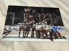 1980 TEAM USA Hockey MIKE ERUZIONE Signed 8x10 Photo GOLD MEDAL AUTOGRAPH 1G