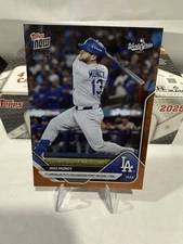 Max Muncy World Series HR 2025 MLB Topps NOW Card 900 Orange Foil Refractor /25