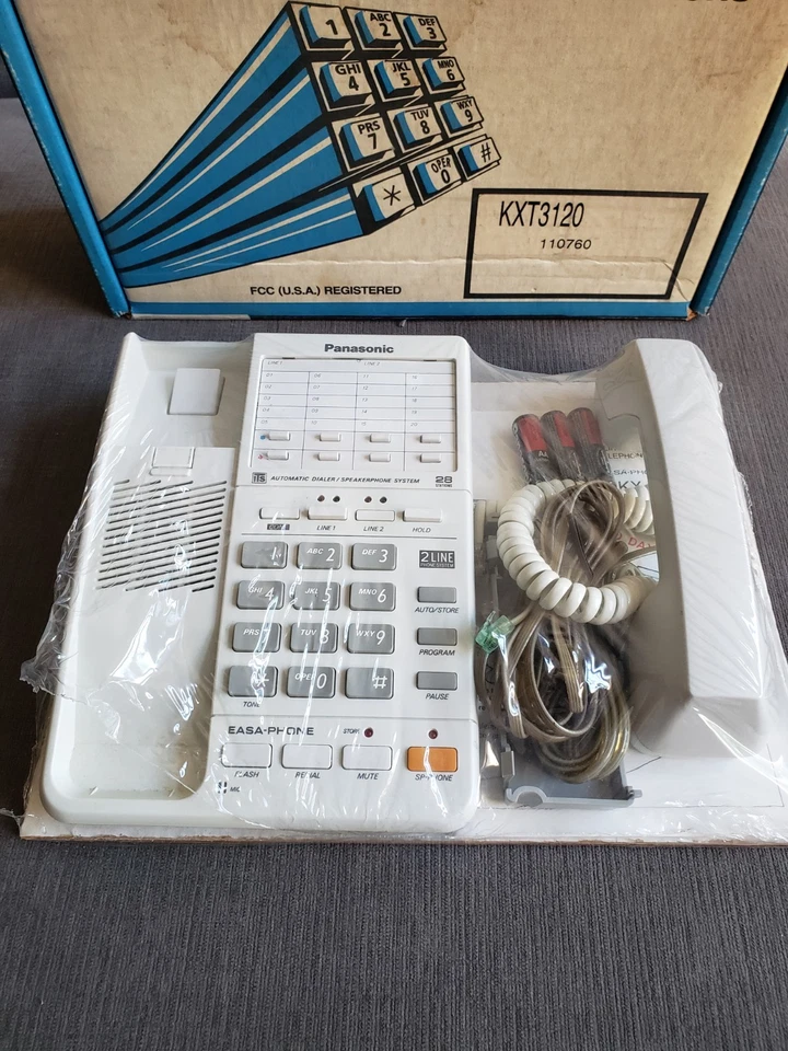 Vintage Brand NEW Panasonic EASA-PHONE KX-T3120 Speakerphone Business Telephone  - Image 3 of 4