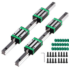 Linear Guide Rail 2 X HGR 20-300Mm Linear Slide Rail 4 X Bearing Blocks Linear
