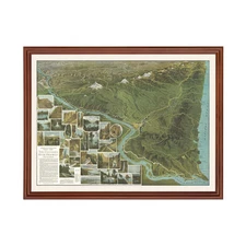 Old Map of Columbia River Highway, OR 1925 - Vintage Columbi
