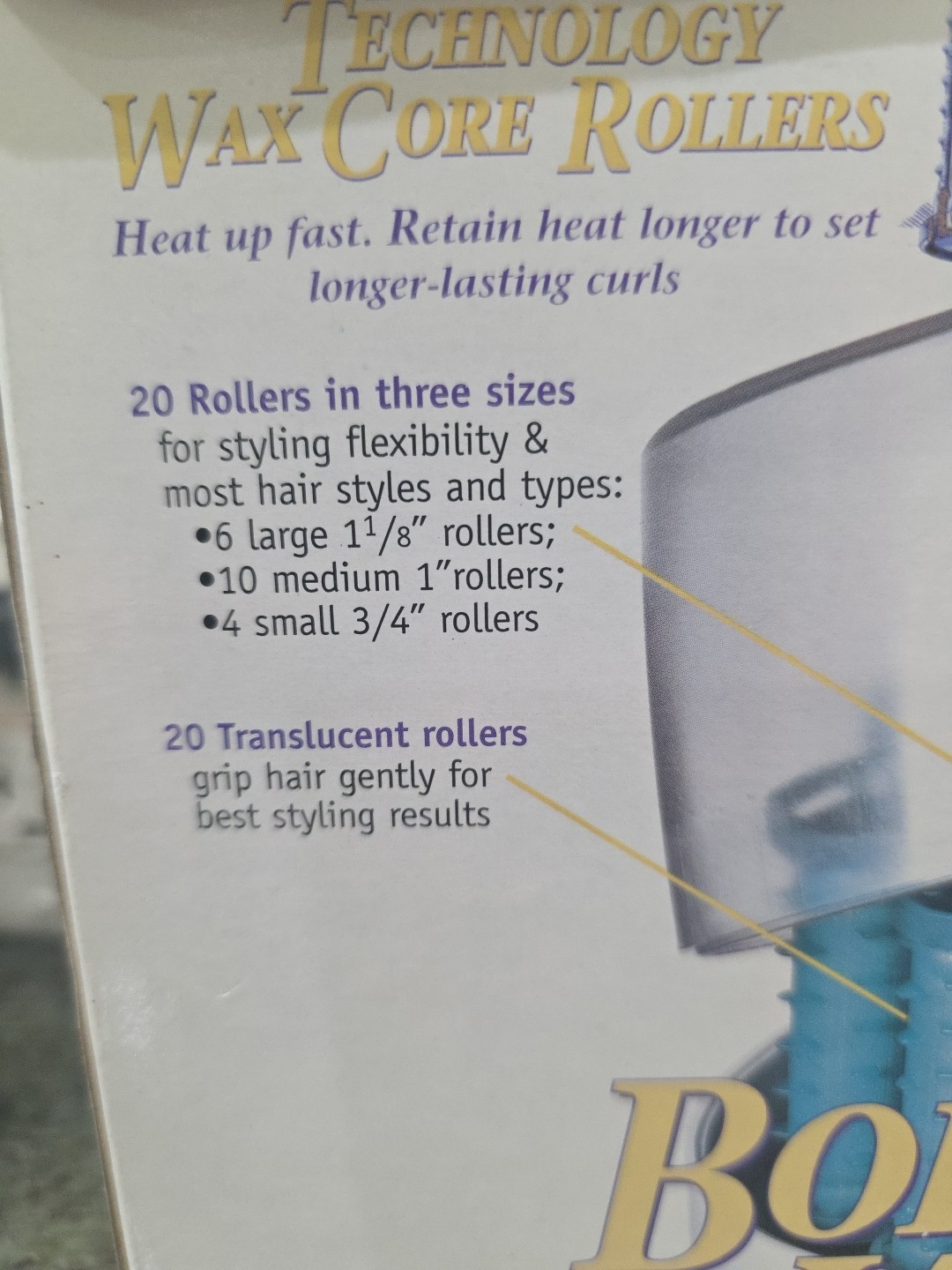 NEW Remington Body Waves Wax Core Long Lasting Curls Hair Hot Rollers H-1080N