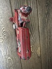 Vintage Auburn Rubber Red Toy Tractor with Driver 1950s Farm Toy — photo 6