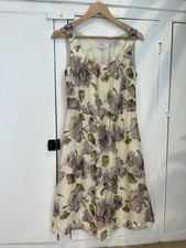 LK Bennett 100% Silk Floral Dress UK 10 Races, Wedding Guest, Summer, Floaty