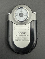 Coby CX-7 AM/FM Radio w/ Dynamic Bass Boost System DBBS Belt Clip