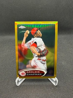 2012 Topps Chrome Aroldis Chapman Gold Refractor /50 RARE HOF