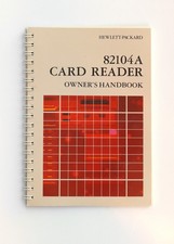Card reader manual for HP 41CV calculator HP 82104A